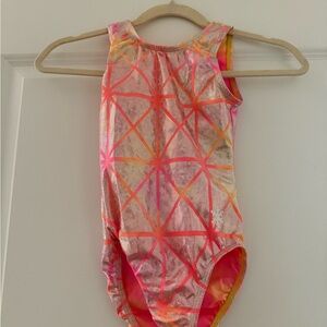 Vibrant Pink and Orange Kids Bodysuit